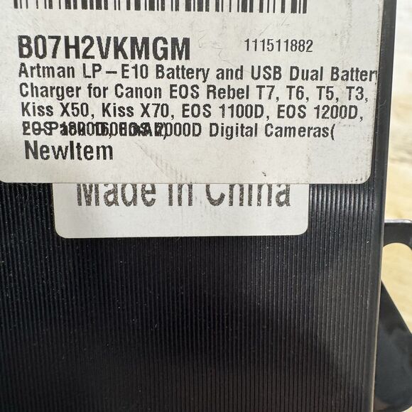 Artman USB Dual Charger Battery Fits Canon LP-E10 Canon & Two Artman Batteries - Picture 6 of 10